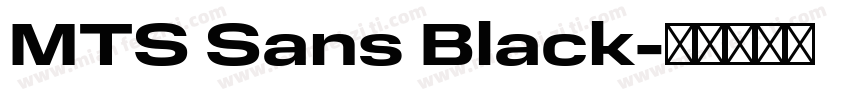 MTS Sans Black字体转换